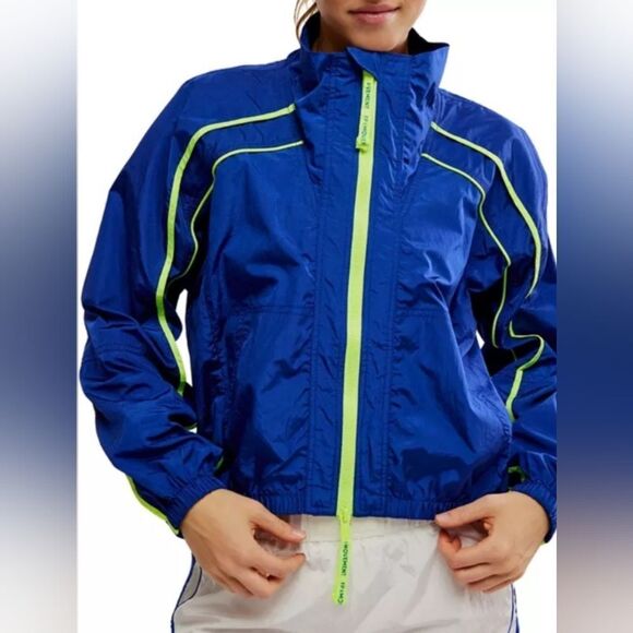 Free People Jackets & Blazers - NWOT FP Movement Women's Varsity Blues Jacket Size Medium Free People Sapphire